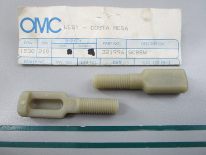 NEW OEM (LOT OF 2) 321996 0321996 OMC Johnson Evinrude Adjustment Screw 0810