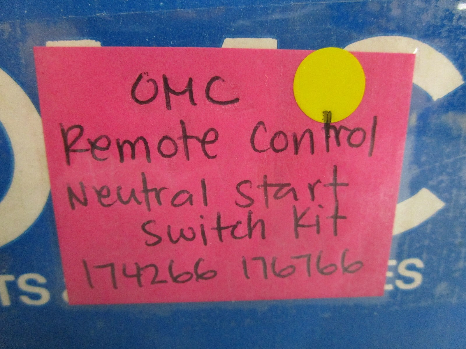 *NEW OEM* 0820 OMC Johnson Evinrude Remote Control Neutral Switch Kit 174266
