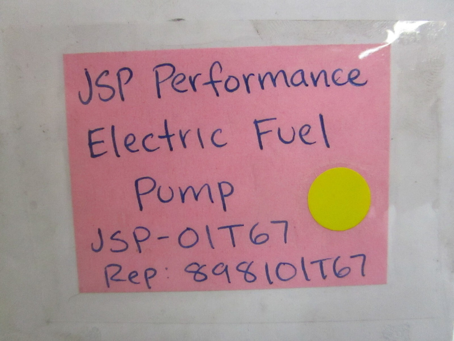 *NEW* 0820 JSP Performance Electric Fuel Pump JSP-01T67 Replaces: 898101T67
