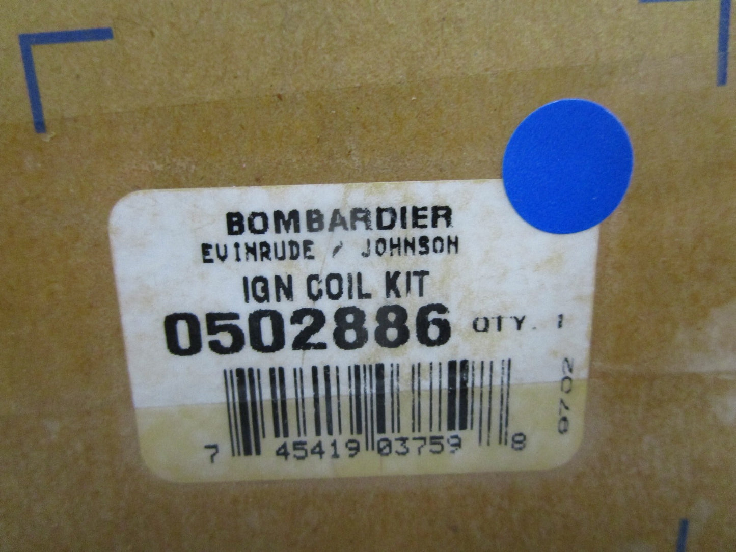 *NEW OEM* 0820 OMC Johnson Evinrude Ignition Coil Kit 502886 0502886