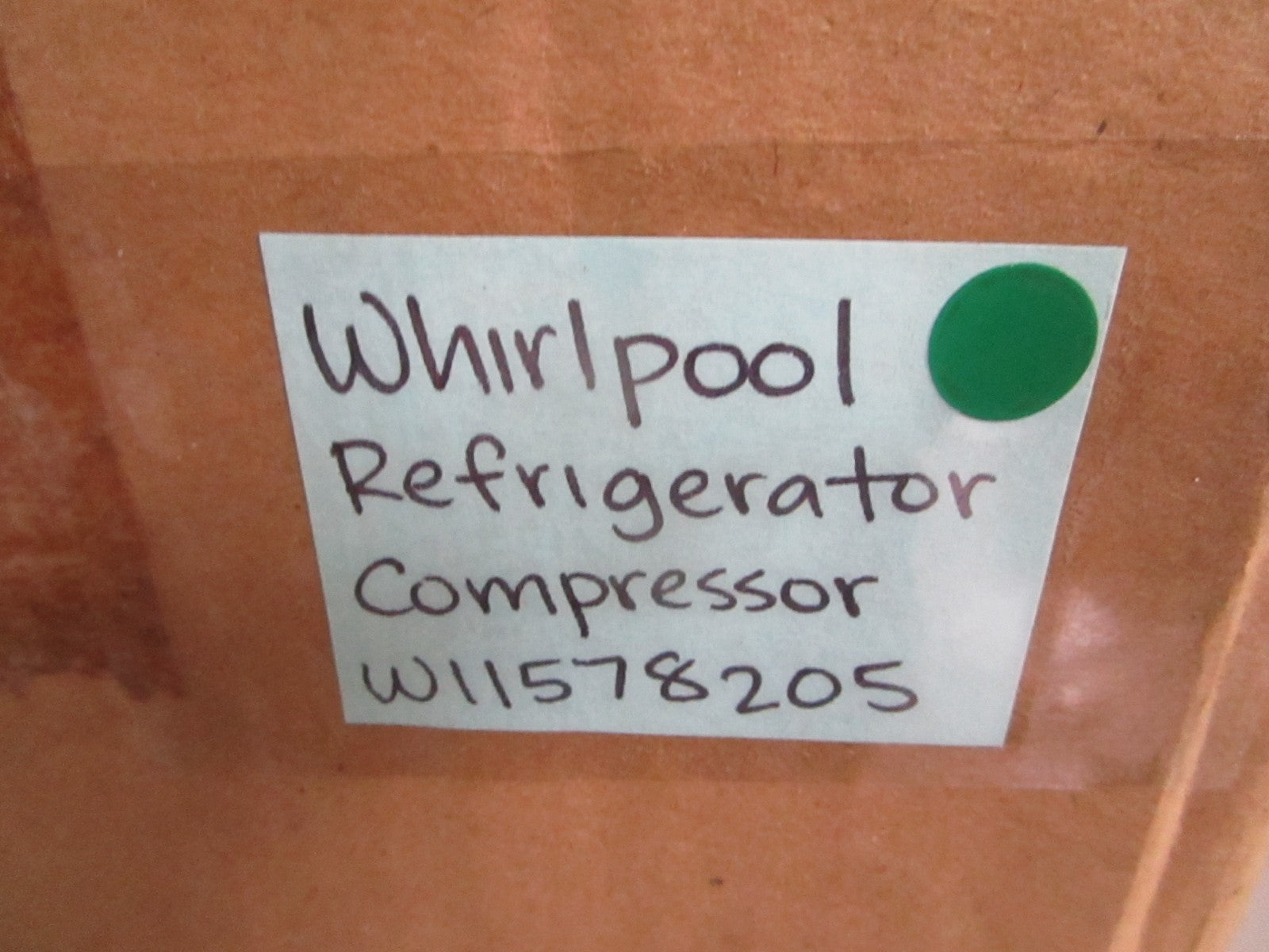 NEW OEM W11578205 Whirlpool Refrigeretor Compressor 0820