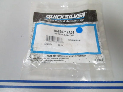 *NEW OEM* 0720 Mercury Quicksilver Screw & Seal Kit 10-880717A01