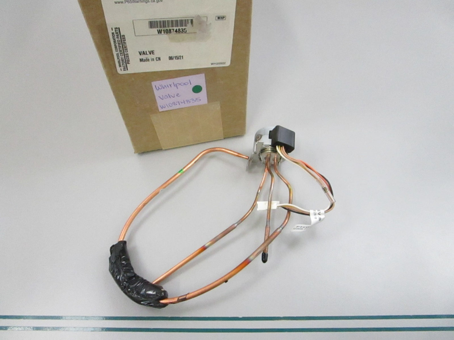 NEW OEM W10874835 Whirlpool Valve 0810