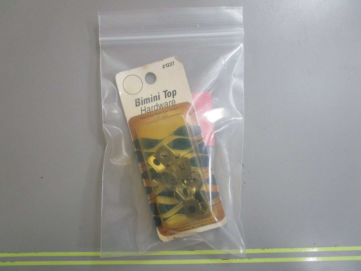 *NEW* 0810 Taylor Made 1/4" Stainless Steel Eye Straps 1227