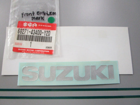 NEW OEM 68271-43400-Y2D Suzuki Front Emblem Mark 0810