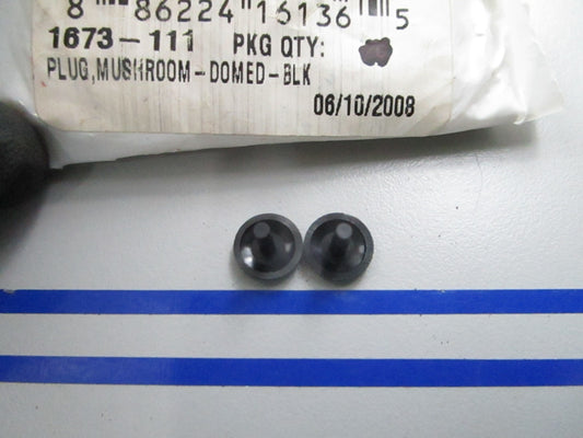 *NEW OEM* (LOT OF 2) 0810 Arctic Cat Black Domed Mushroom Plug 1673-111