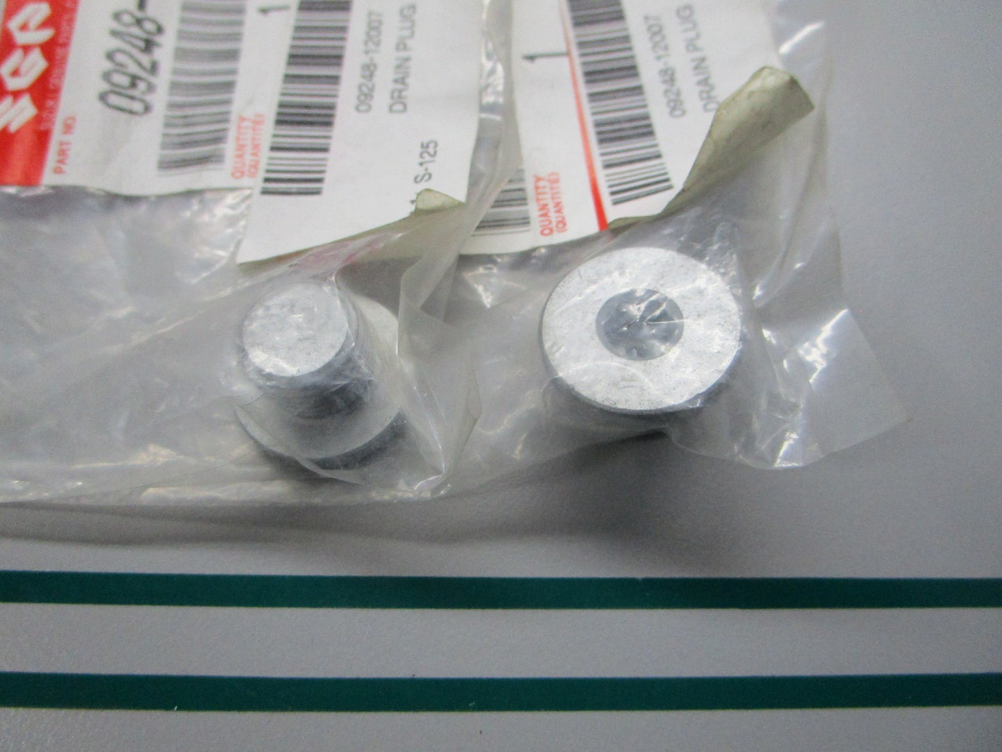 NEW OEM (LOT OF 2) 09248-12007 Suzuki Drain Plug 0810