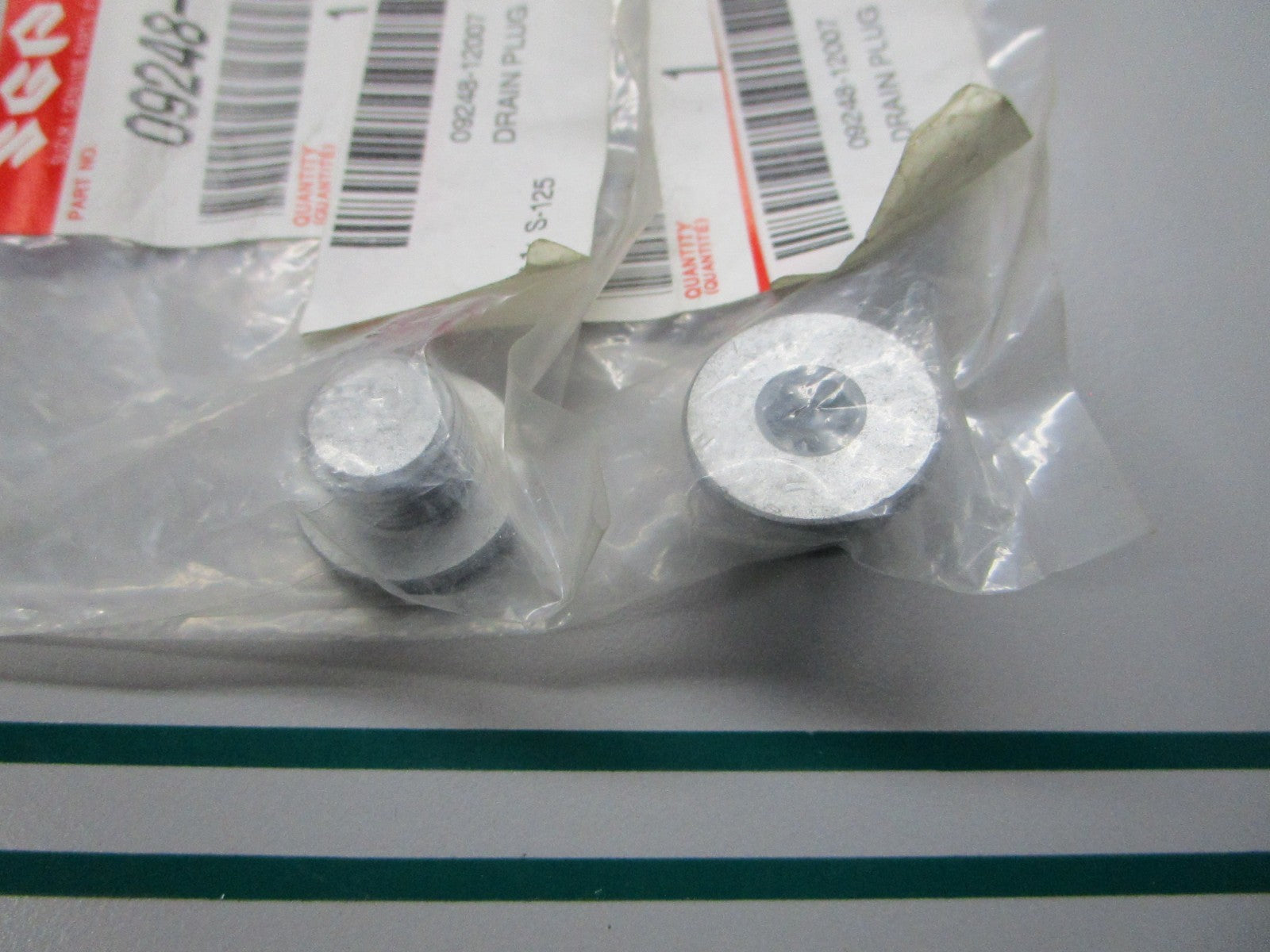 NEW OEM (LOT OF 2) 09248-12007 Suzuki Drain Plug 0810