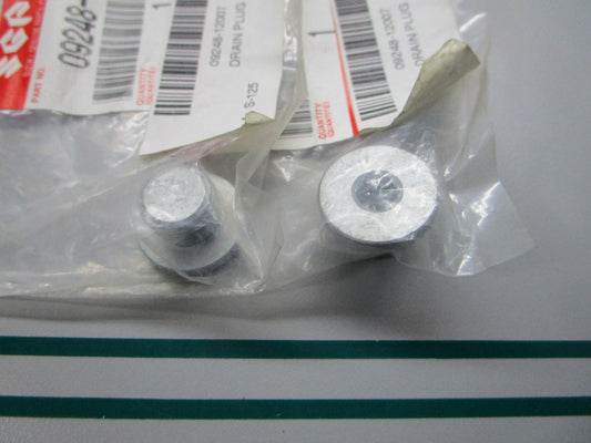 NEW OEM (LOT OF 2) 09248-12007 Suzuki Drain Plug 0810