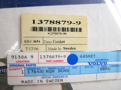 *NEW OEM* 0810 Volvo Penta Gasket 1378879-9