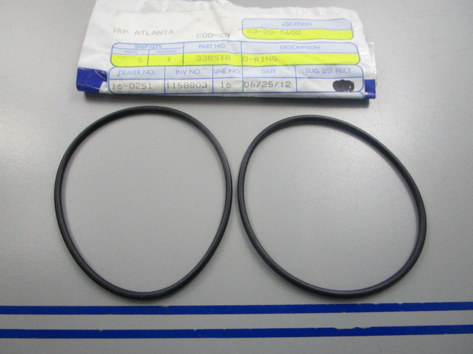 NEW OEM 338518 0338518 OMC Johnson Evinrude O-Ring 0810