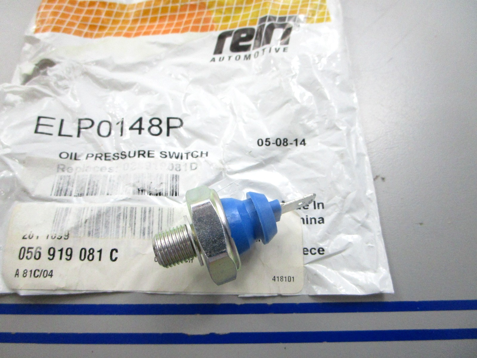 NEW ELP0148P Replaces: 028919081D REIN Oil Pressure Switch 0810