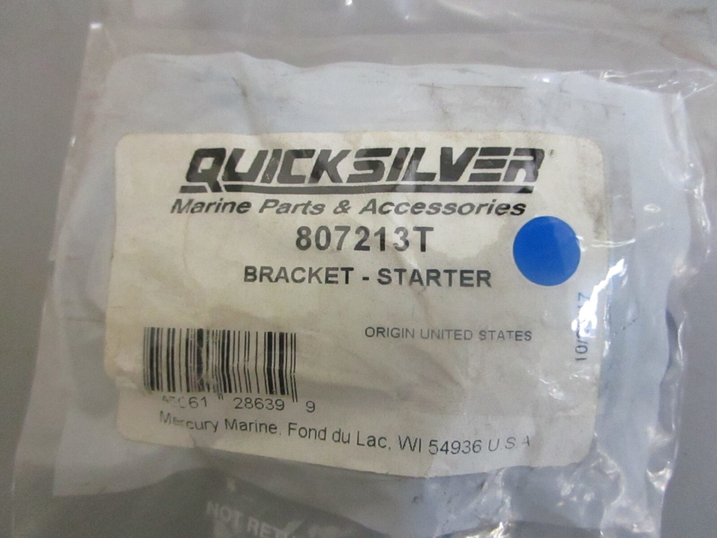 *NEW OEM* 0810 Mercury Quicksilver Starter Bracket 807213T