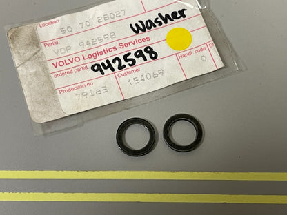 *NEW OEM* (LOT OF 2) 0810 Volvo Penta Washer 942598