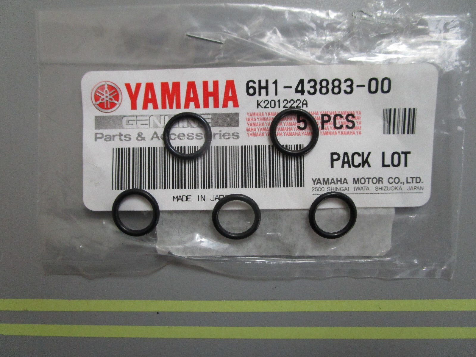 *NEW OEM* (LOT OF 5) 0810 Yamaha O-Ring 6H1-43883-00-00