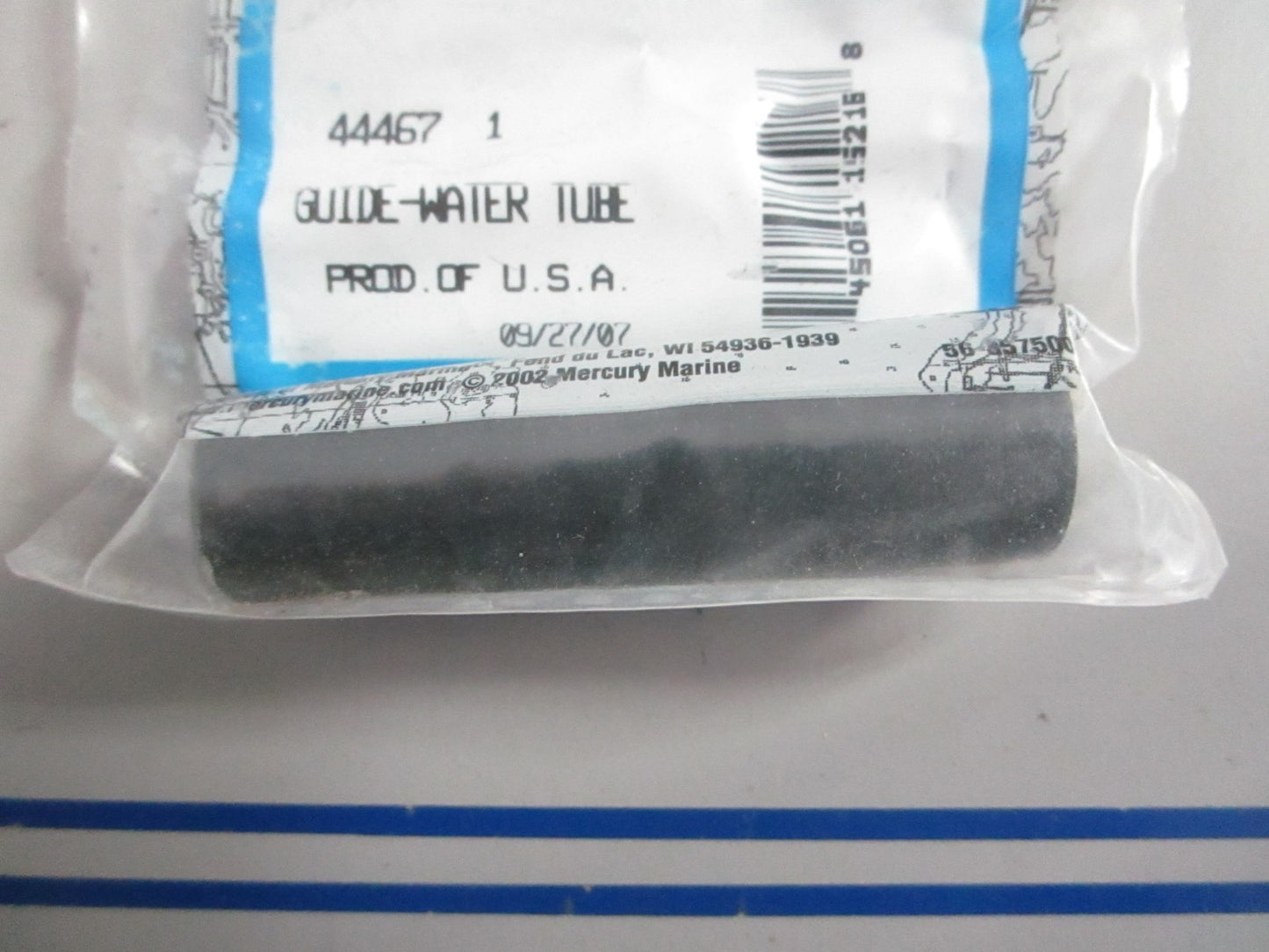 NEW OEM 44467 1 Mercury Quicksilver Water Tube Guide 0820