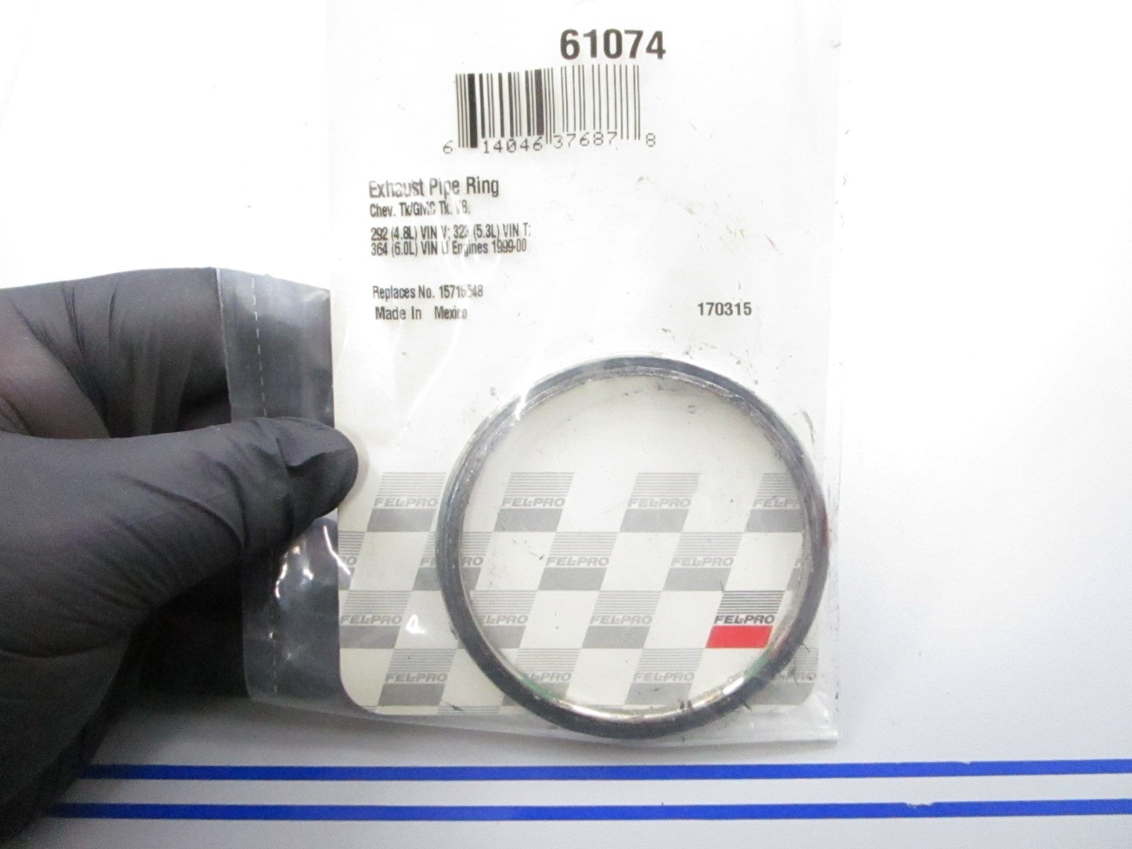 *NEW* 0810 Fel-Pro Exhaust Pipe Ring 61074