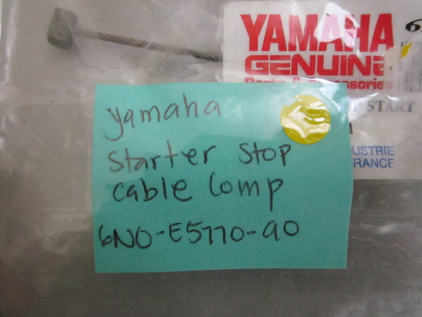 *NEW OEM* 0750 Yamaha STARTER STOP CABLE COMP 6N0-E5770-90