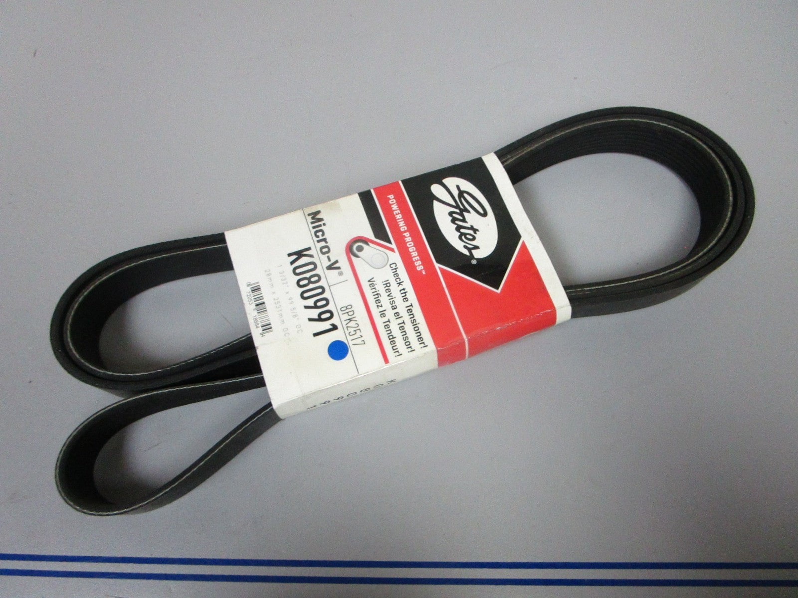 NEW K080991 Gates Micro-V 1-3/32" x 99 ⅝" Serpentine Belt 0720