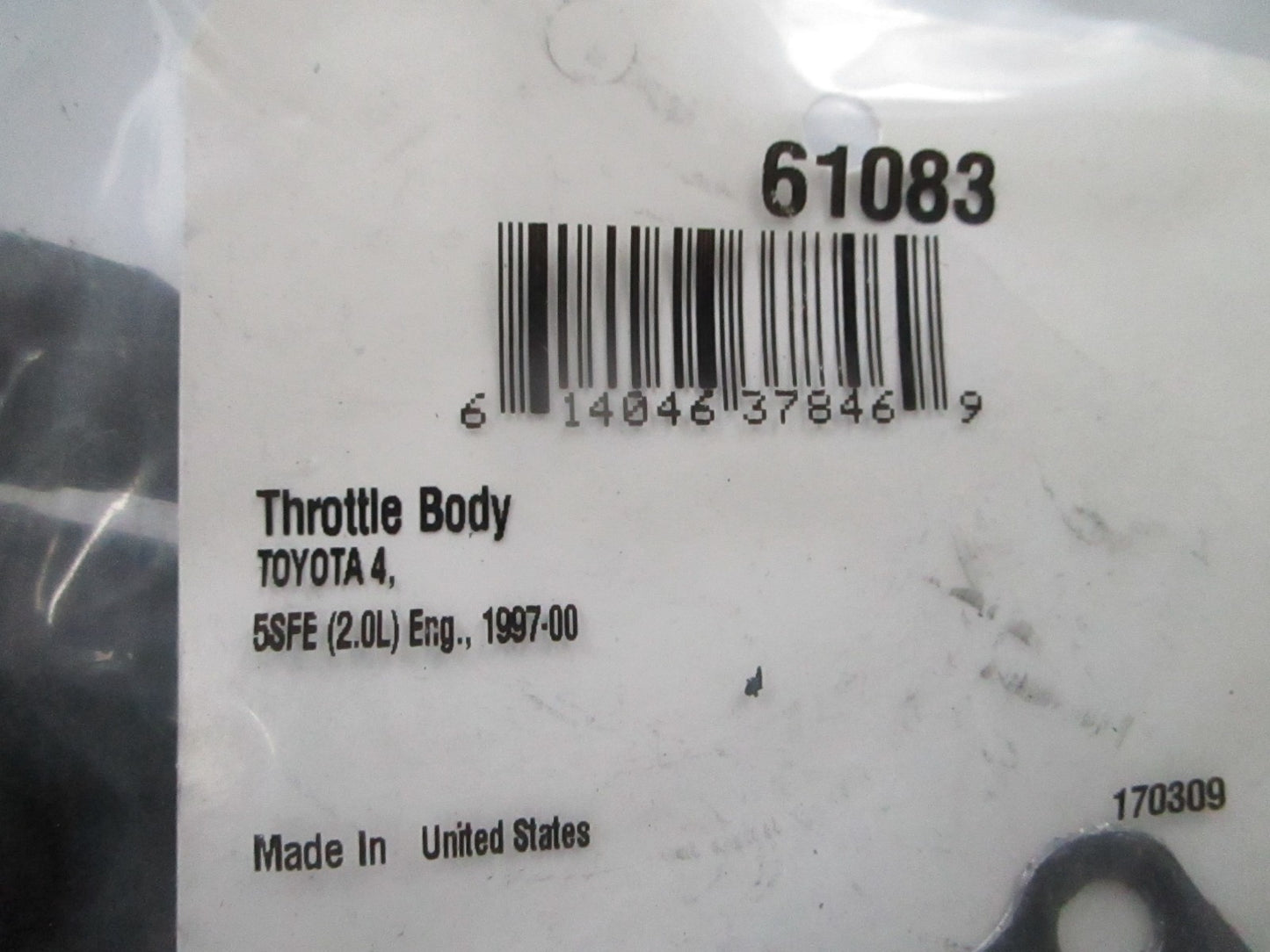 *NEW* 0810 Fel-Pro Throttle Body Gasket 61083