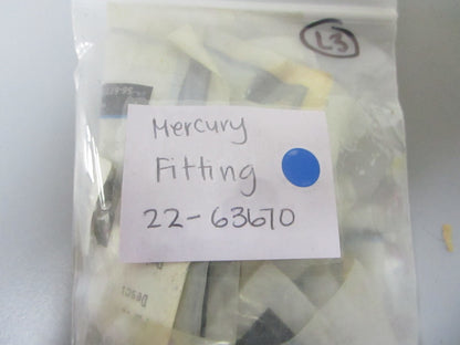 *NEW OEM* (LOT OF 3) 0810 Mercury Quicksilver Fitting 22-63670
