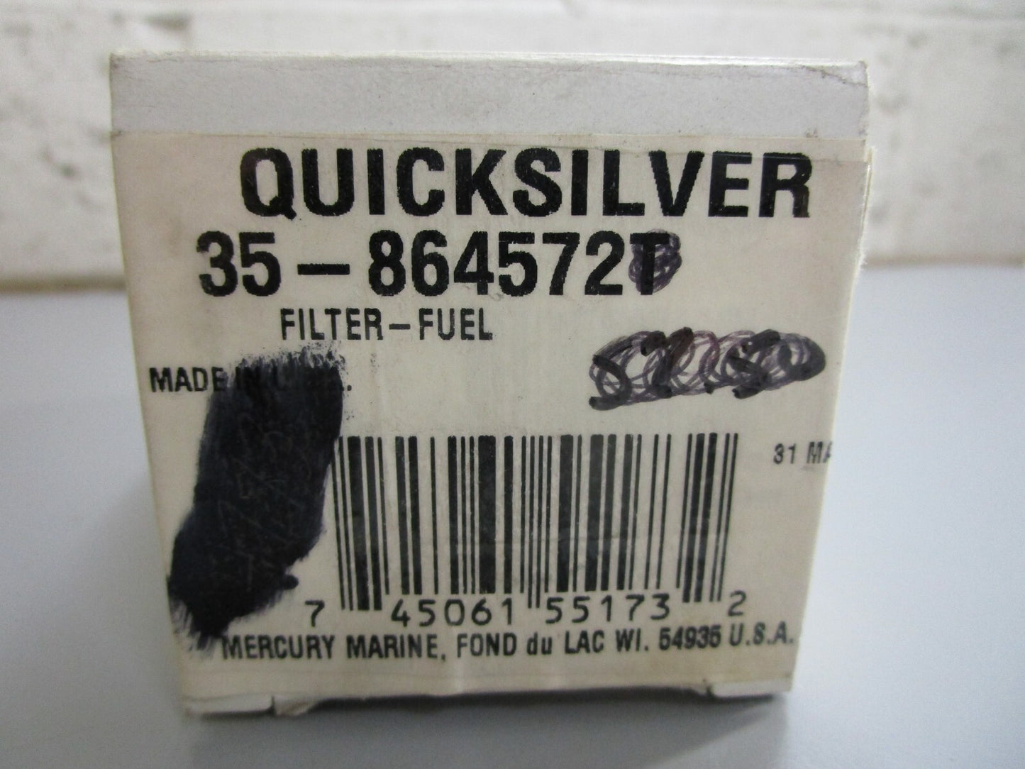 *NEW OEM* 0820 Mercury Quicksilver Fuel Filter 35-864572T 35-864572