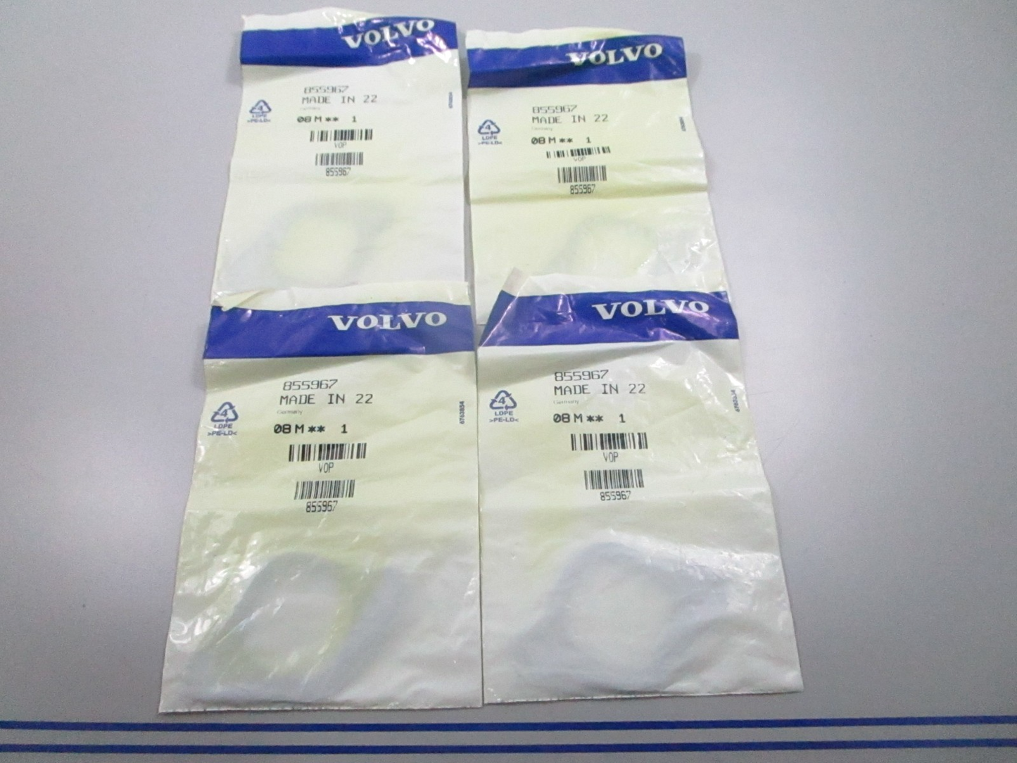 *NEW OEM* (LOT OF 4) 0810 Volvo Penta Gasket 855967