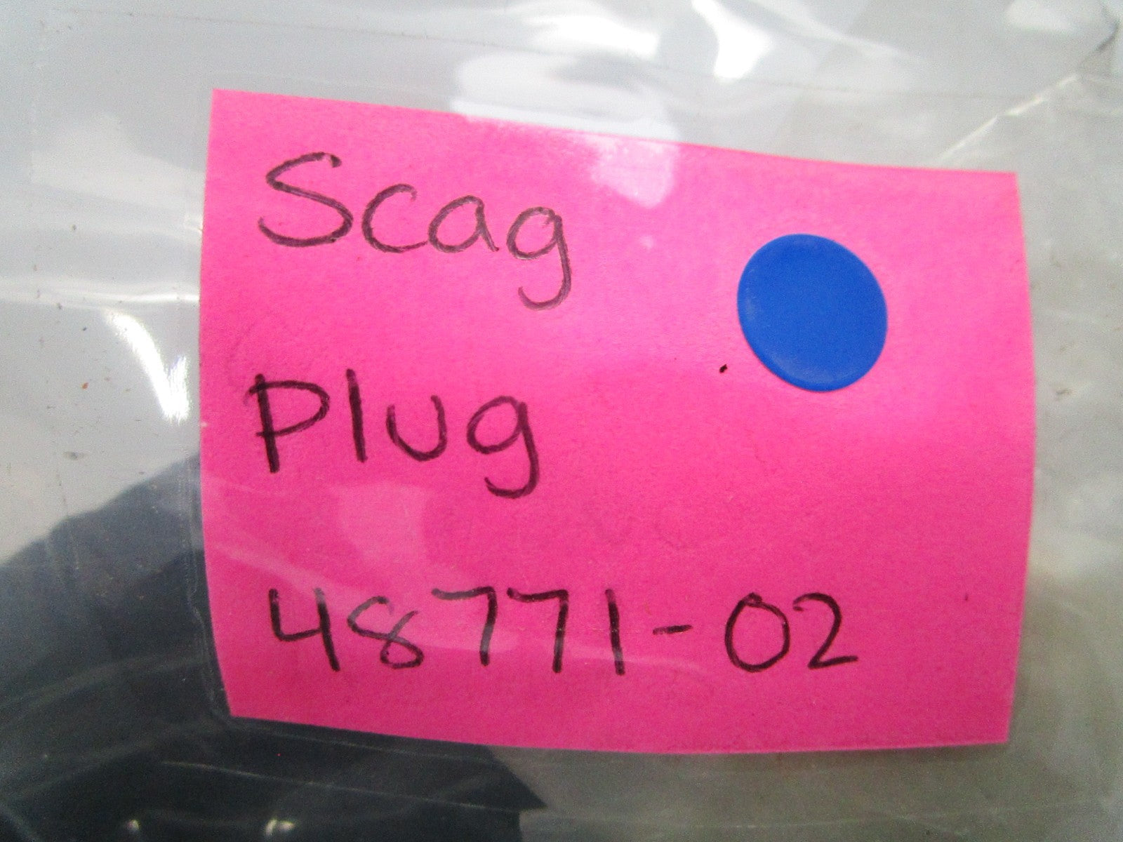 NEW OEM Scag 48771-02 Plug 0810
