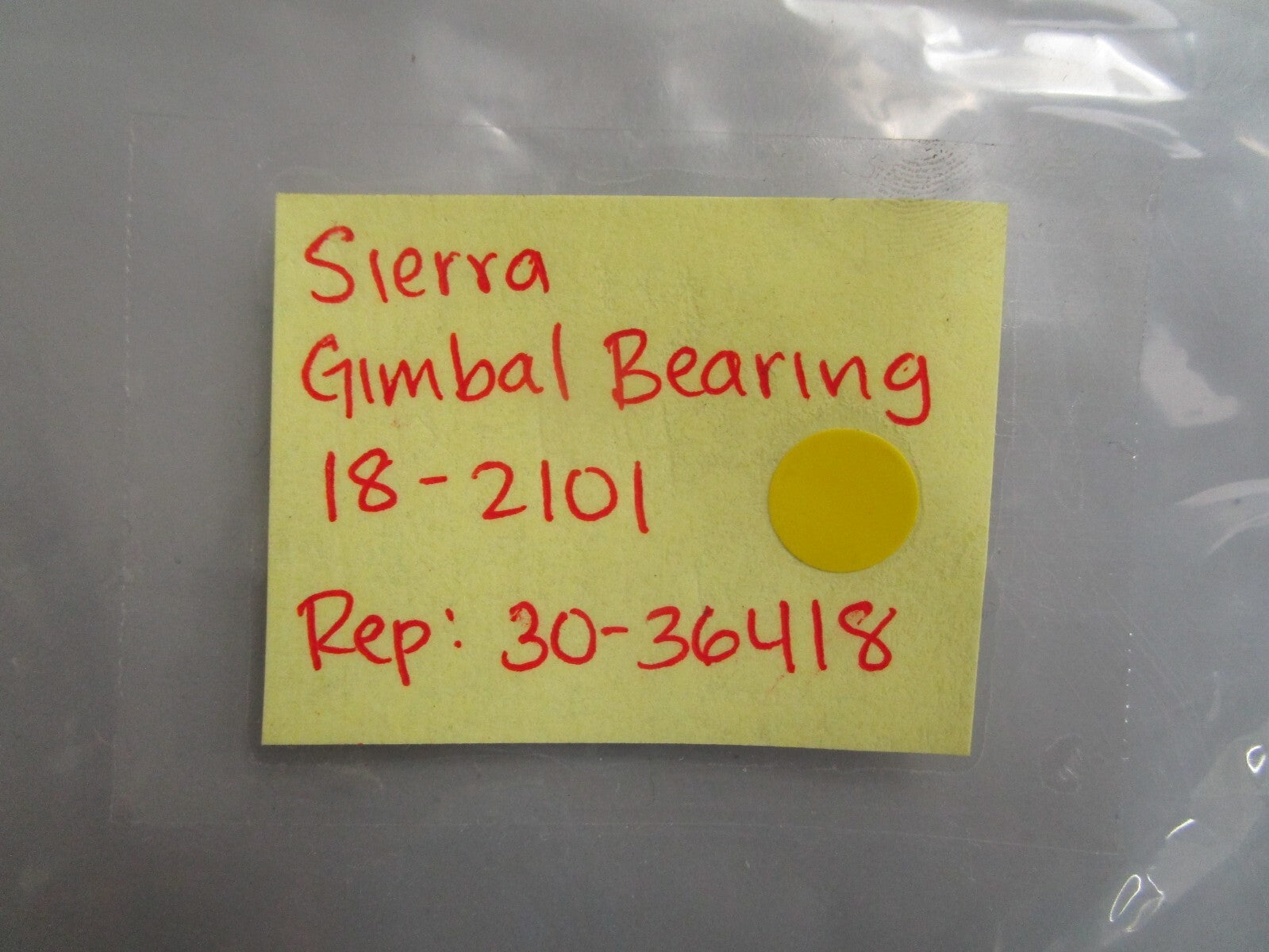 *NEW* 0810 Sierra Gimbal Bearing 18-2101 Replaces: 30-36418