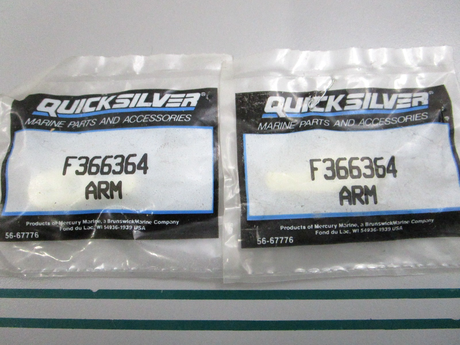NEW OEM (LOT OF 2) F366364 Mercury Quicksilver Arm 0810