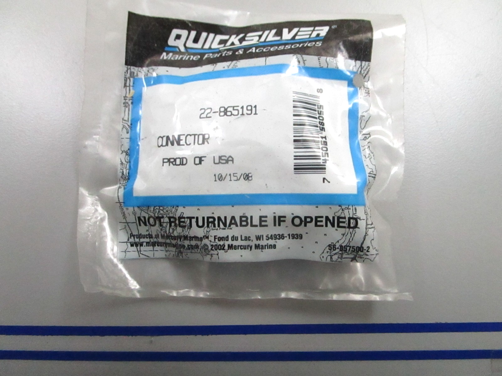 *NEW OEM* 0810 Mercury Quicksilver Connector 22-865191