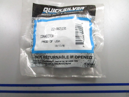 *NEW OEM* 0810 Mercury Quicksilver Connector 22-865191