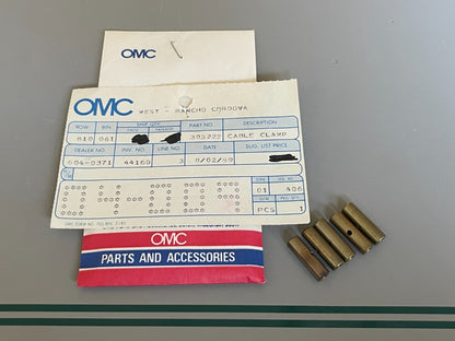 NEW OEM (LOT OF 5) 303222 0303222 OMC Johnson Evinrude Cable Clamp 0810
