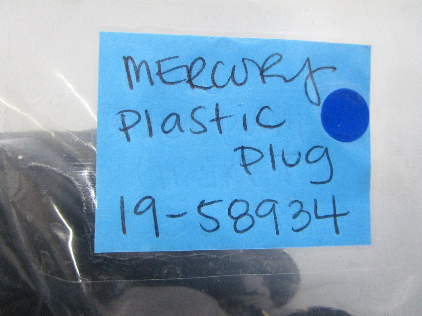NEW OEM (LOT OF 3) 19-58934 Mercury Quicksilver Plastic Plug 0810