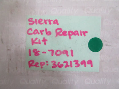 NEW 18-7091 Sierra Carburetor Repair Kit Rep: 3621399 Chrysler 0820