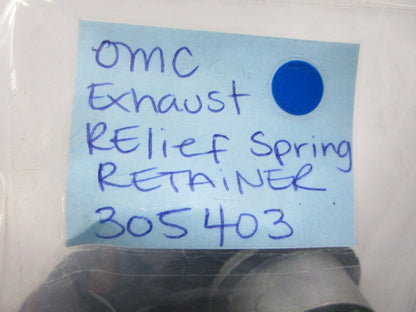 NEW OEM 305403 0305403 OMC Johnson Evinrude Exhaust Relief Spring Retainer 0810
