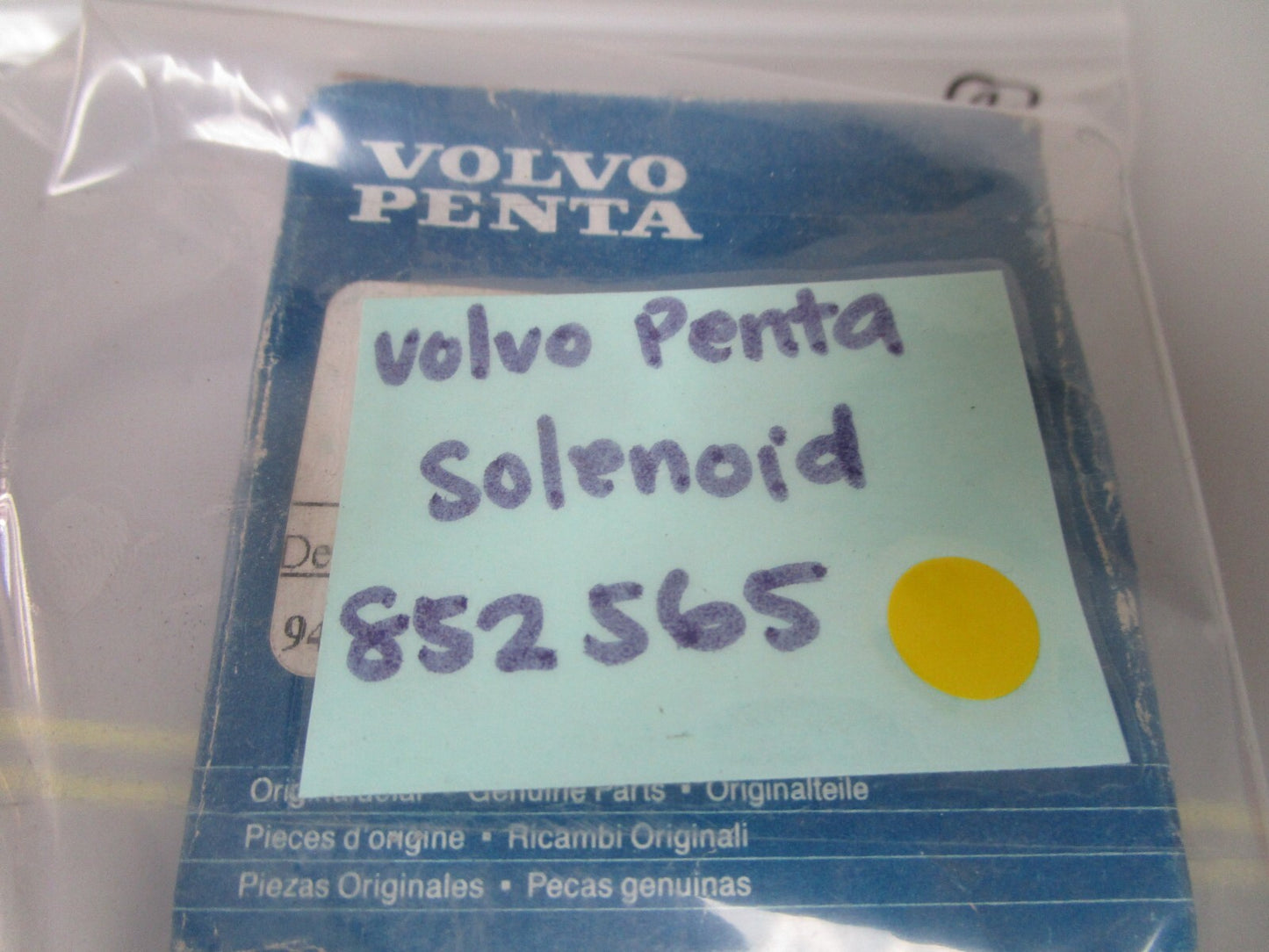 *NEW OEM* 0810 Volvo Penta Solenoid 852565
