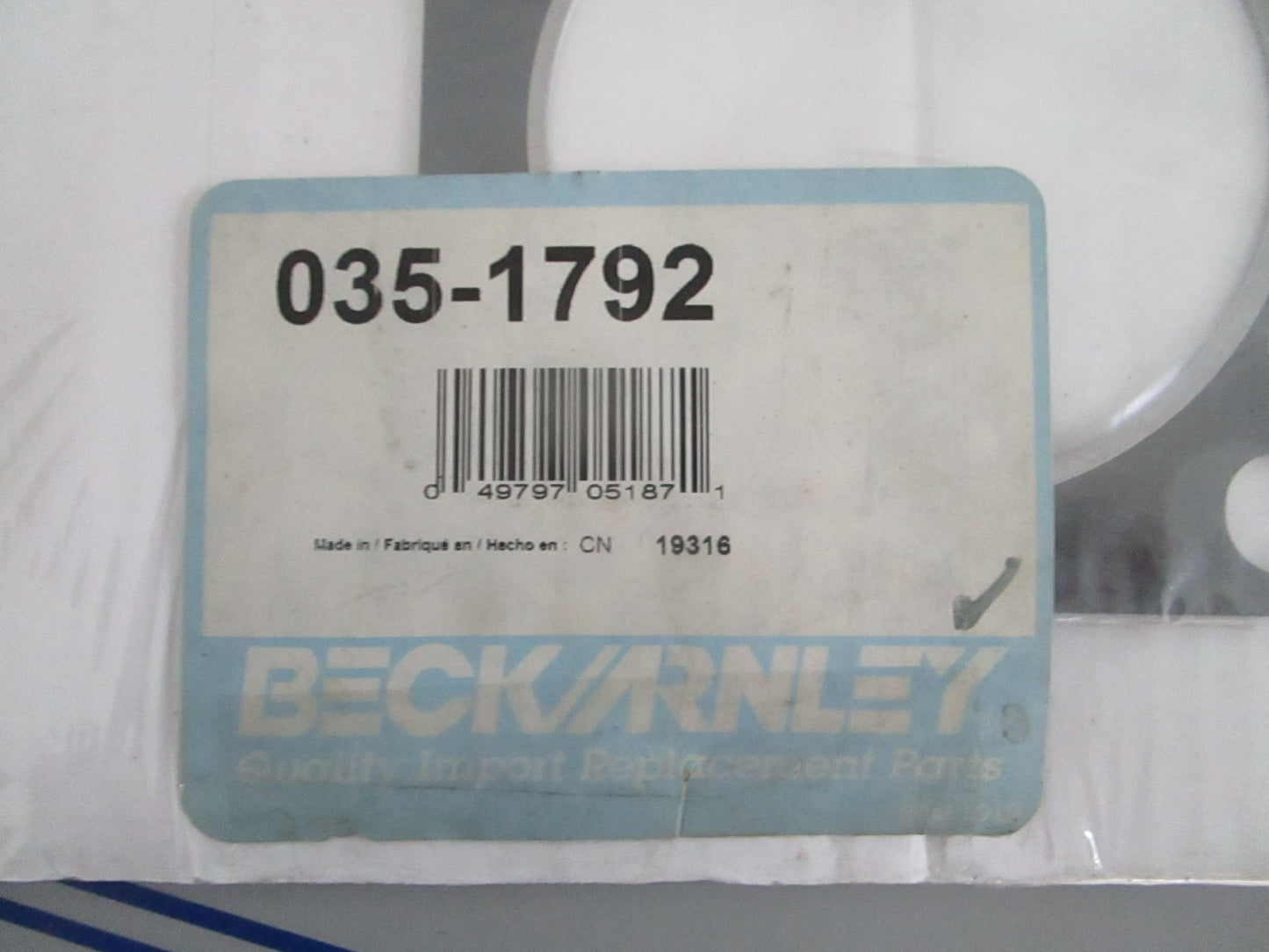 *NEW* 0820 Beck Arnley Cylinder Head Gasket 035-1792