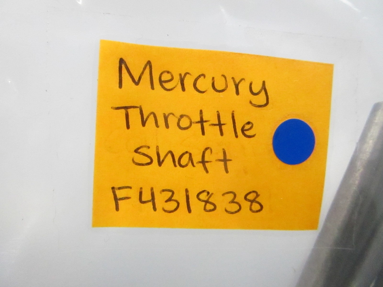NEW OEM F431838 Mercury Quicksilver Throttle Shaft 0810