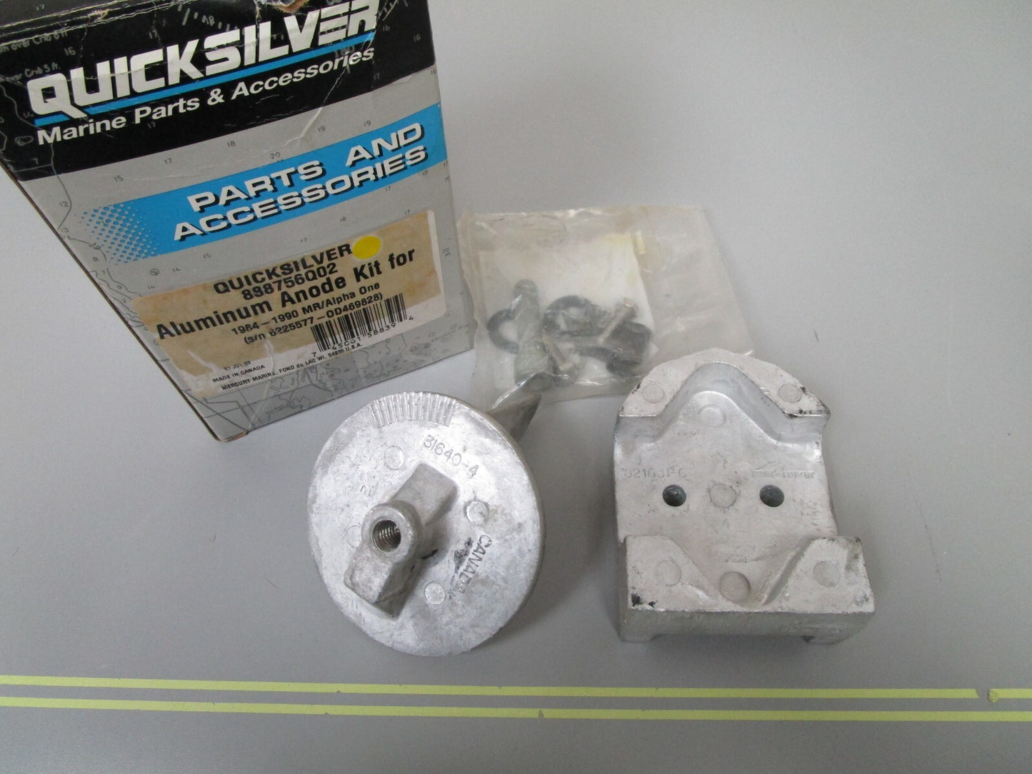 *NEW OEM* 0720 Mercury Quicksilver Anode Kit 888756Q02