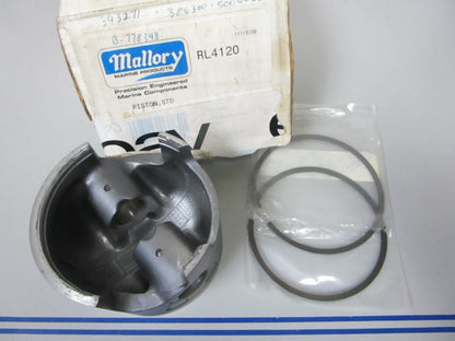 NEW RL4120 Replaces: OMC Evinrude 393271 Mallory STD Piston Kit 0720
