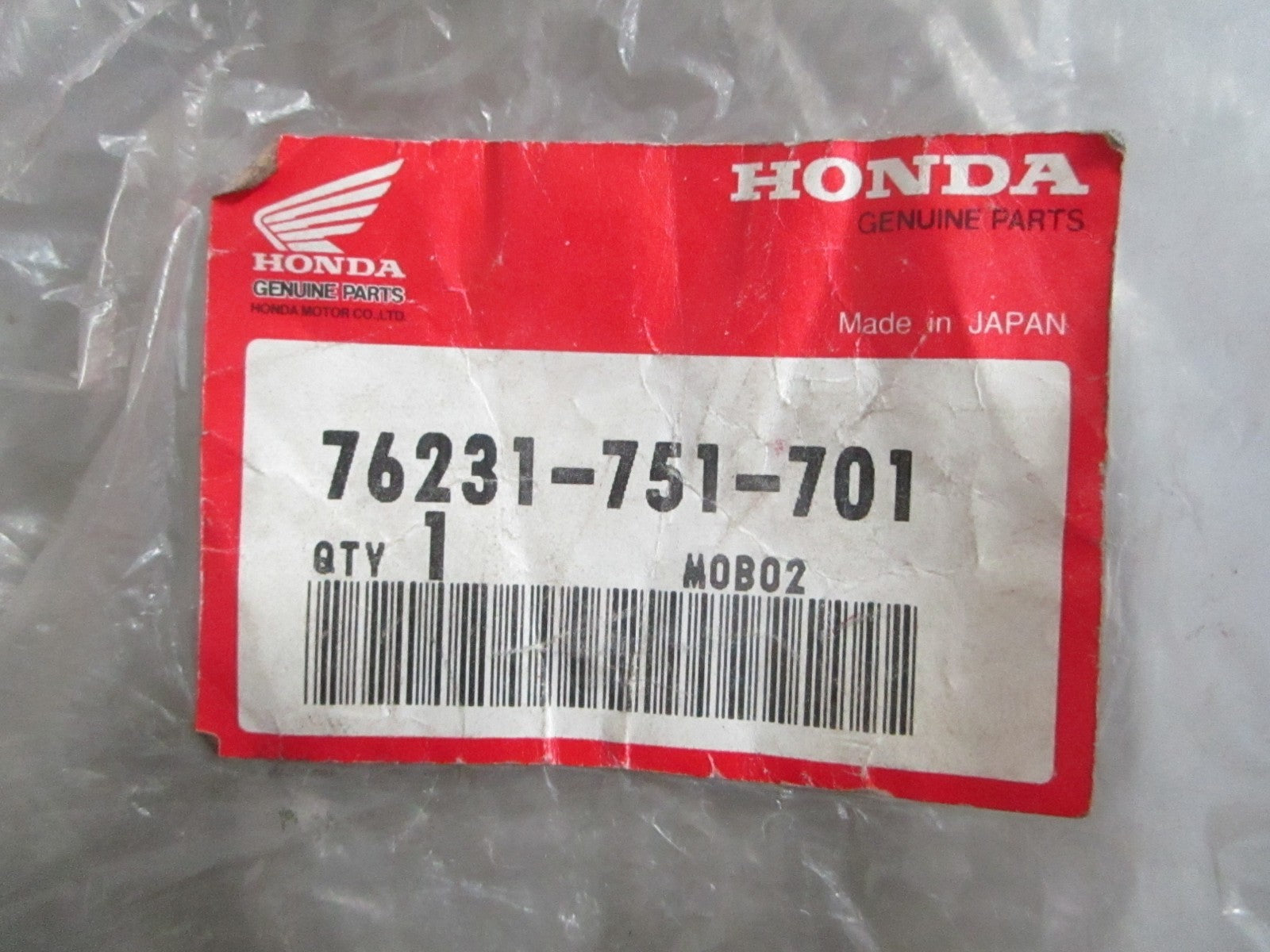 NEW OEM 76231-751-701 Honda Anti-Scalp Roller 0820