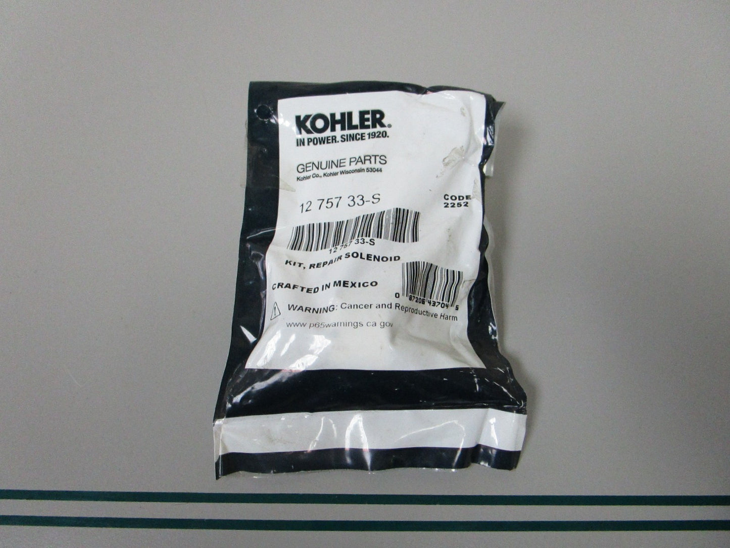 NEW OEM 12 757 33-S Kohler Solenoid Repair Kit 0810