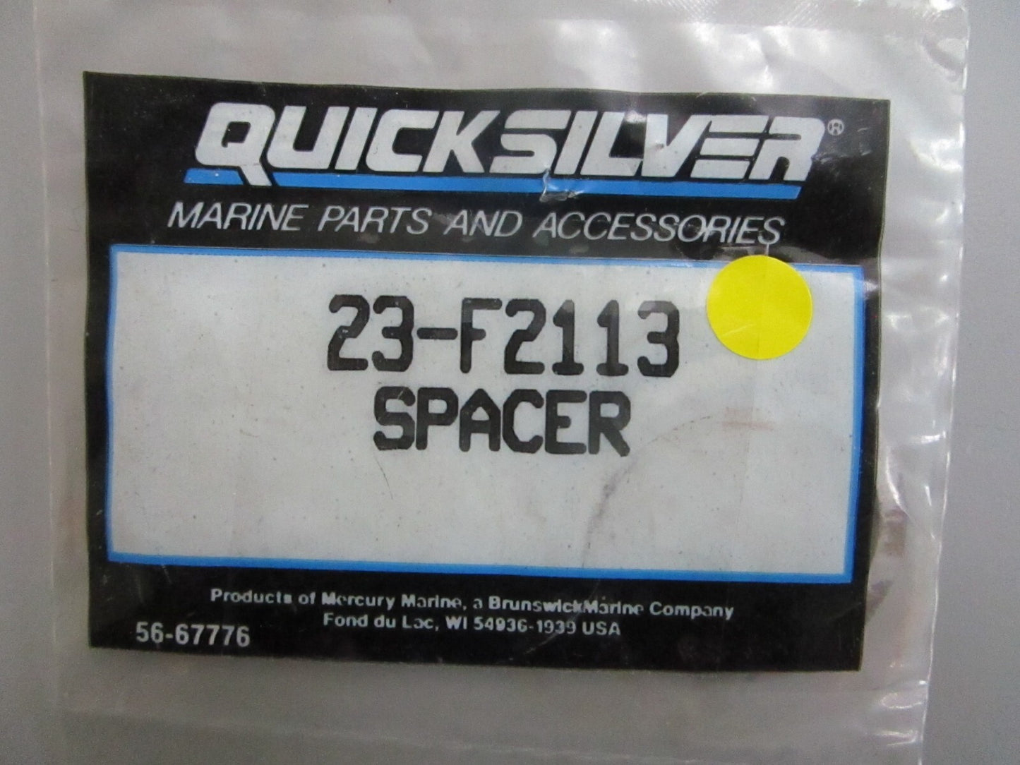 *NEW OEM* 0820 Mercury Quicksilver Spacer 23-F2113