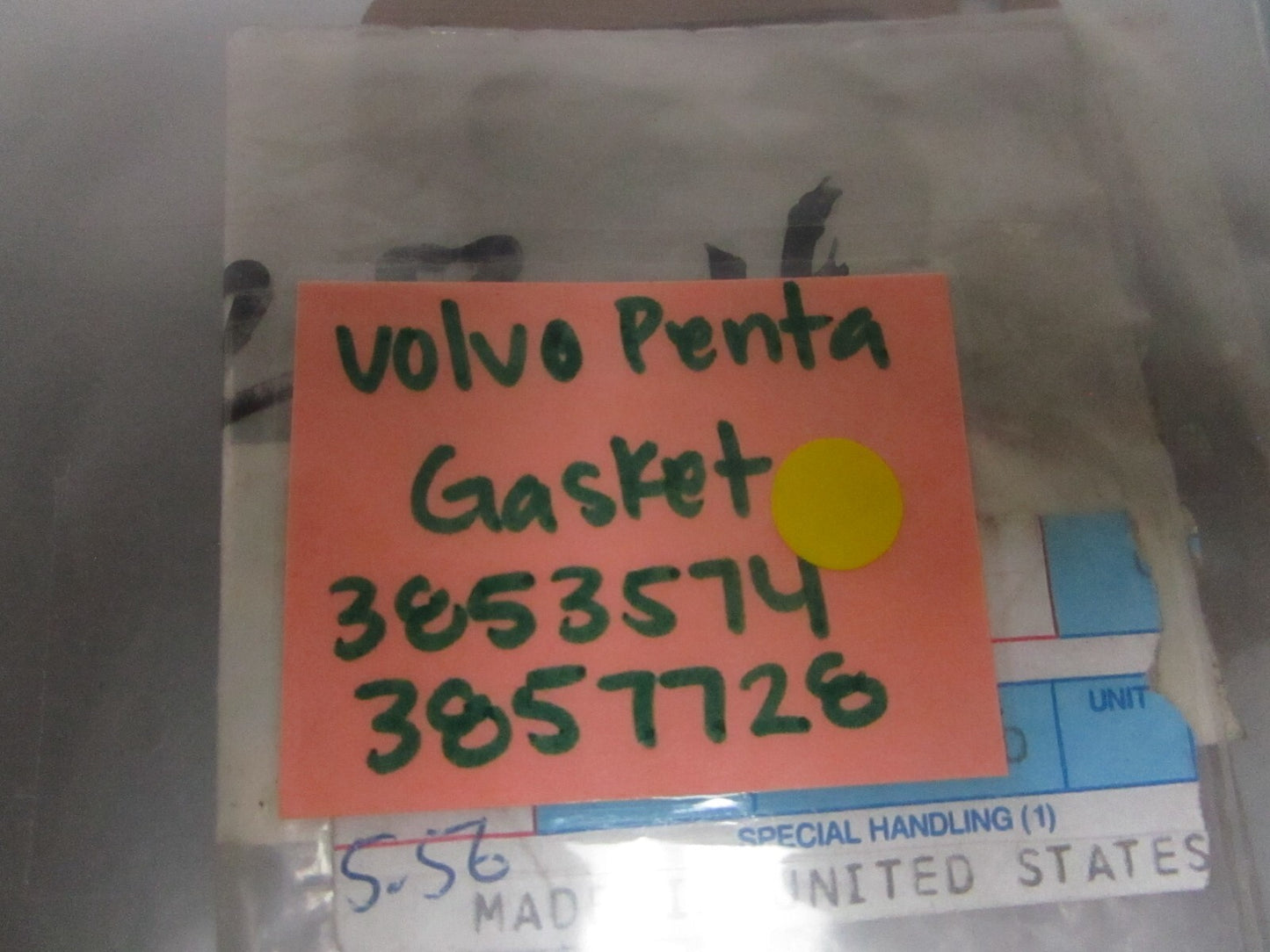 *NEW OEM* 0810 Volvo Penta Gasket 3853574 3857728