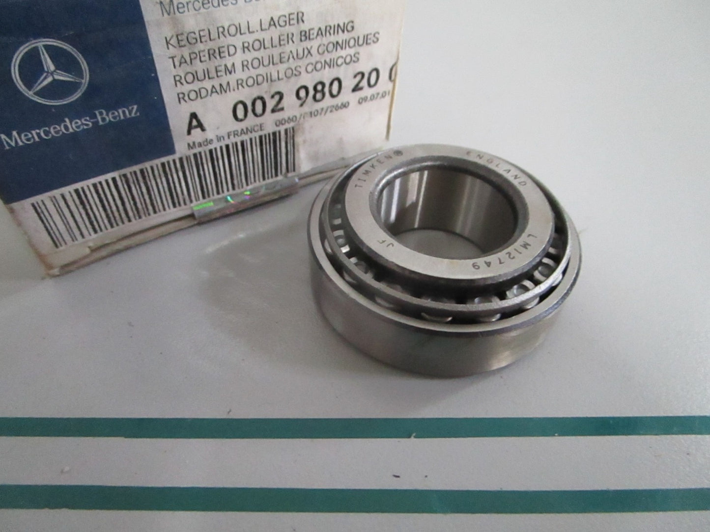 NEW OEM A002980200264 Mercedes-Benz Tapered Roller Bearing 0820