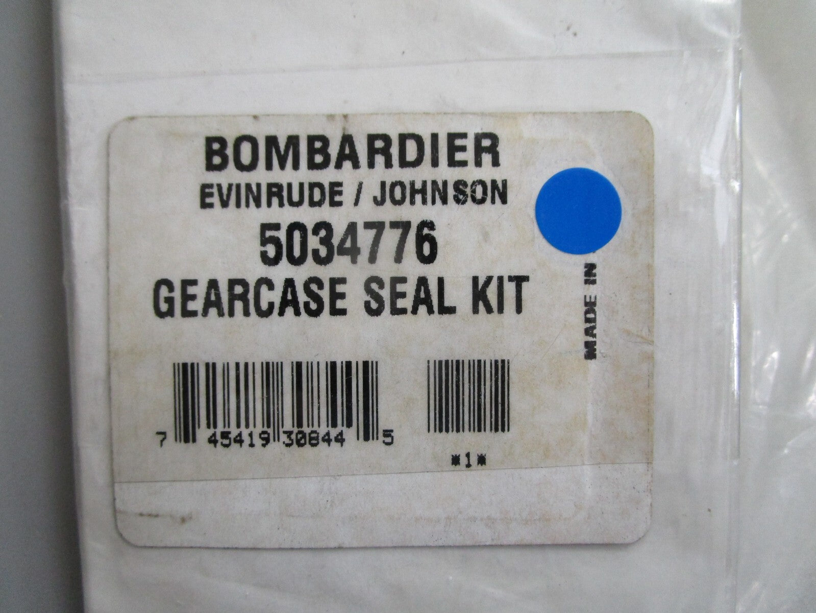 *NEW OEM* 0820 OMC Johnson Evinrude Gearcase Seal Kit 5034776
