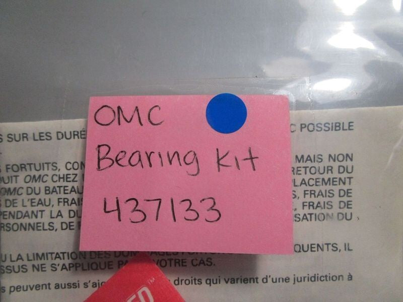 *NEW OEM* 0770 OMC Johnson Evinrude Bearing Kit 437133 0437133