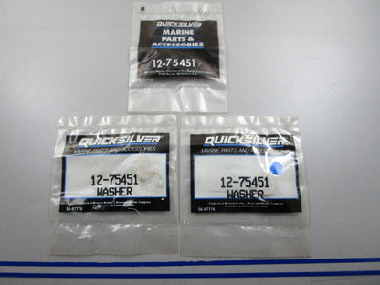 *NEW OEM* (LOT OF 3) 0810 Mercury Quicksilver Washer 12-75451