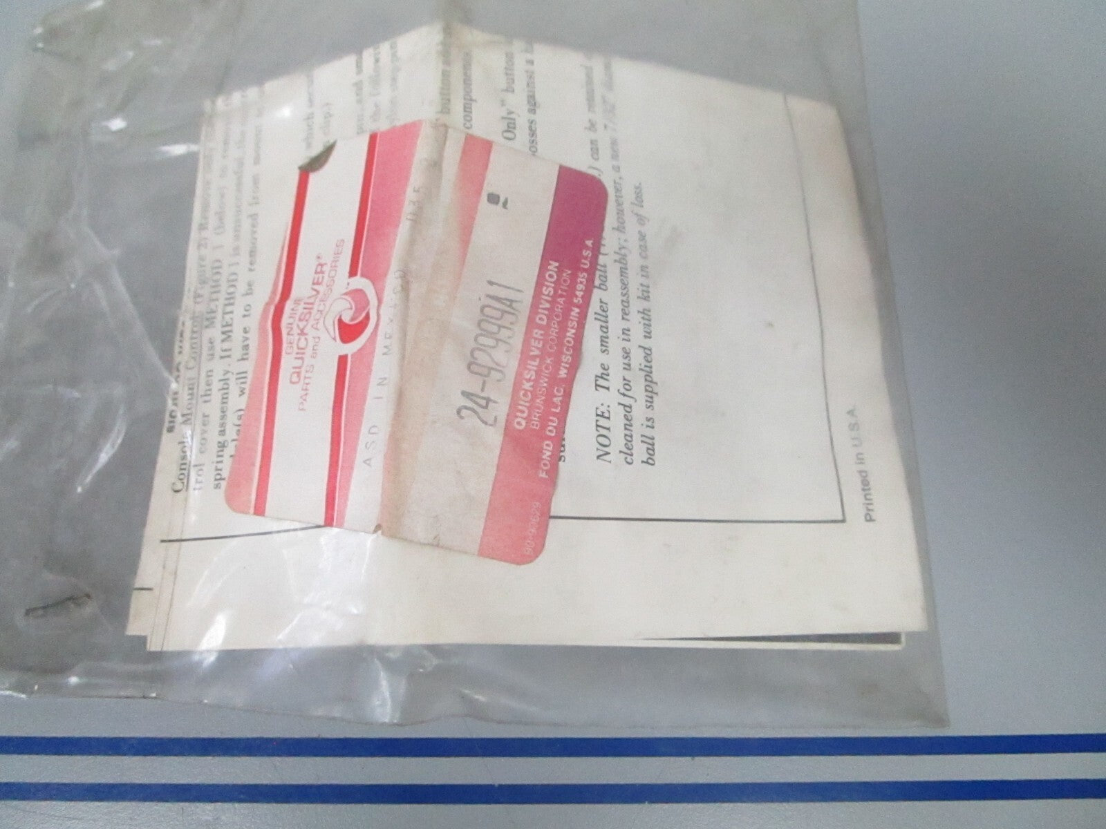 *NEW OEM* 0810 Mercury Quicksilver Spring Kit 24-92999A1